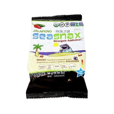 Sea Snax Strangely Addictive! Organic Roasted Seaweed Snack