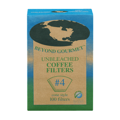 Beyond Gourmet Cone Style #4 Coffee Filters Unbleached - 100 CT