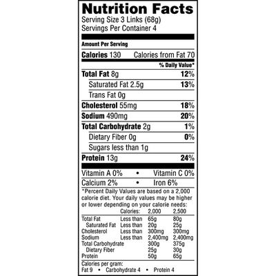 Jimmy Dean Fully Cooked Turkey Sausage Links