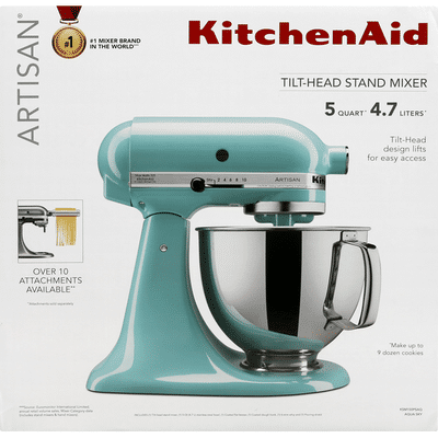 Kitchenaid Stand Mixer Tilt Head Aqua Sky 1 Each Instacart
