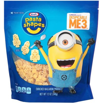 Kraft Dinner Pasta Shapes with Despicable Me 3 Macaroni Shaped Pasta