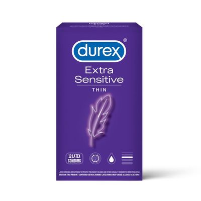 Durex® Extra Sensitive Lubricated Ultra Thin Premium Condoms