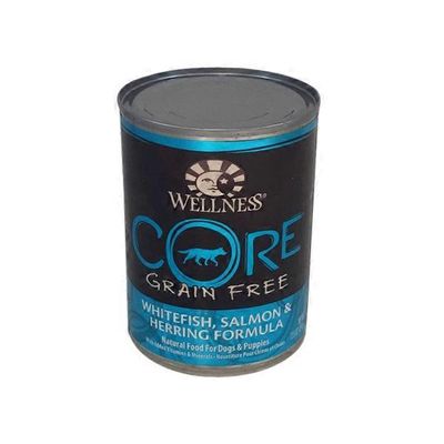 Wellness Core Grain Free Whitefish, Salmon & Herring Formula Natural Food For Dogs & Puppies