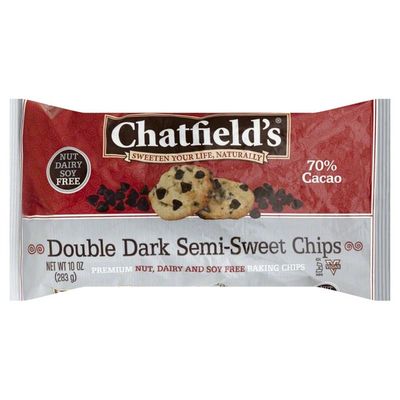 Chatfield's Semi-Sweet Chips, Double Dark, 70% Cacao