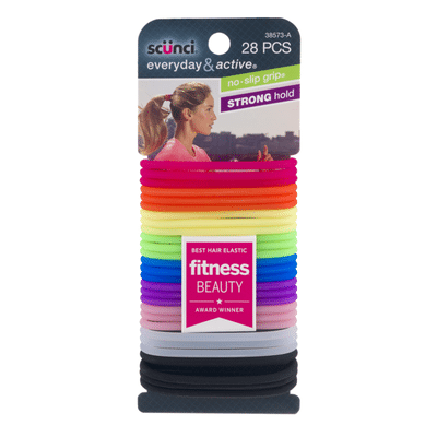 Scunci Elastics, No Slip Grip, Strong Hold