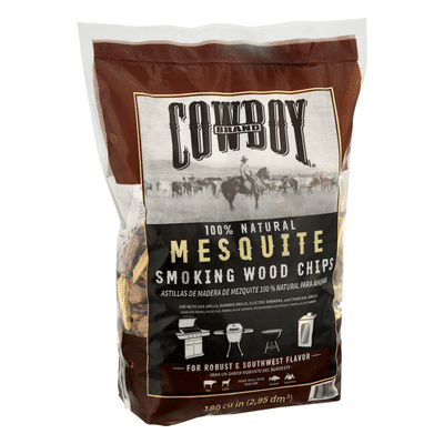 Cowboy Mesquite Wood Chips, 180 cu in