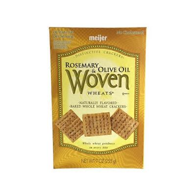 Meijer Woven Wheat Rosemary & Olive Oil Crackers