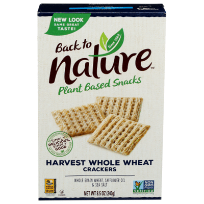 Back To Nature Crackers Harvest Whole Wheat 8 5 Oz Instacart