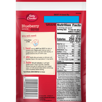 Betty Crocker Blueberry Muffin Mix