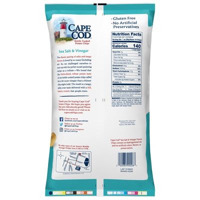 Cape Cod® Sea Salt and Vinegar Kettle Cooked Potato Chips