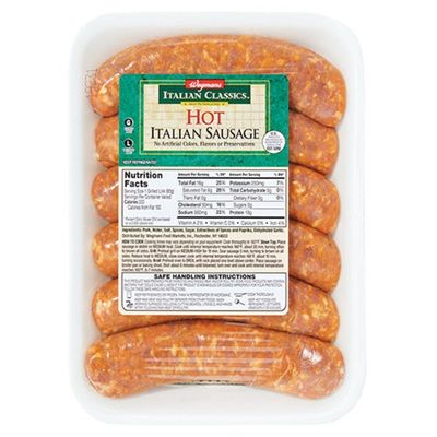Wegmans Italian Classics All Pork Hot Italian Sausage Links
