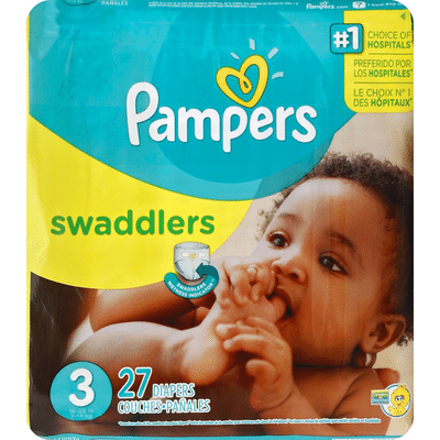 Pampers Diapers, Size 3 (16-28 Pounds), Sesame Beginnings