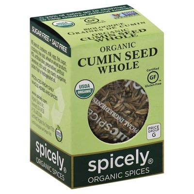 Spicely Organics Cumin Seed, Whole, Organic