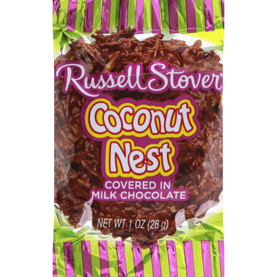 Russell Stover Coconut Nest, Covered in Milk Chocolate
