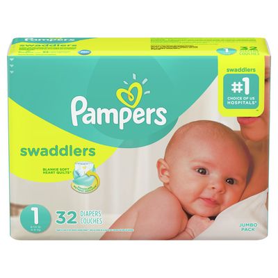 Pampers Swaddlers Newborn Diapers Size 1