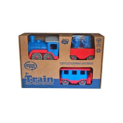 Green Toys Steam Engine Train Set - Blue