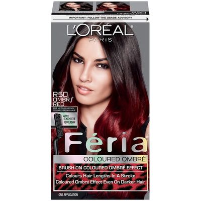 Feria Coloured Ombre Ombrf Red Medium Brown To Dark Brown R50 Hair Color 1 Ct Instacart