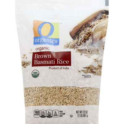 O Organics Basmati Rice, Organic, Brown