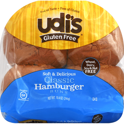 Udi's Gluten Free Classic Hamburger Buns