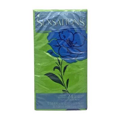 Sensations Cool Blue Breeze 2 Ply Dual Design Guest Towels