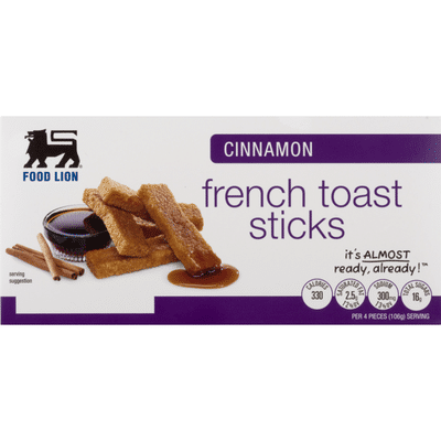 Food Lion Toast Sticks, French, Cinnamon