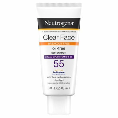 Neutrogena® Clear Face Liquid Lotion Sunscreen Broad Spectrum SPF 55
