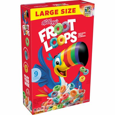 Kellogg's Breakfast Cereal, Fruit Flavored, Breakfast Snacks with Vitamin C, Original