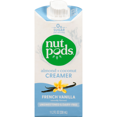 Nutpods Creamer French Vanilla Almond Coconut 11 2 Oz Instacart