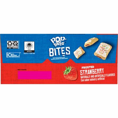 Kellogg's Pop-Tarts Baked Pastry Bites, Kids Snacks, School Lunch, Frosted Strawberry