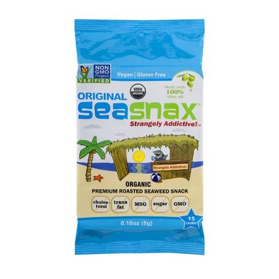 SeaSnax Premium Roasted Seaweed Snack Original