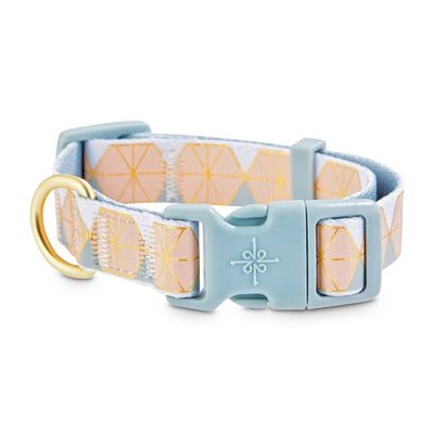 Good2 Go Small Pink Gray Geo Dog Collar