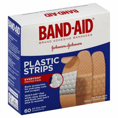 Band-Aid Brand Tru-Stay Plastic Strips Adhesive Bandages, All One Size