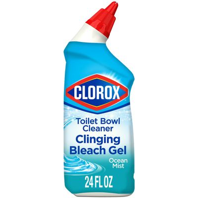 Clorox Toilet Bowl Cleaner, Clinging Bleach Gel, Ocean Mist