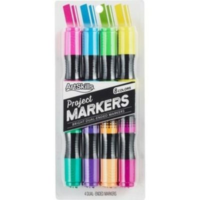ArtSkills Poster Markers, Bright, 8 Colors