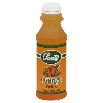 Purity Orange Drink, Bottle
