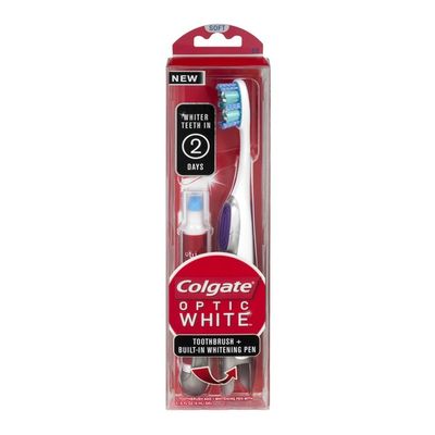 Colgate Toothbrush + Built-In Whitening Pen, 360 Degree, Soft