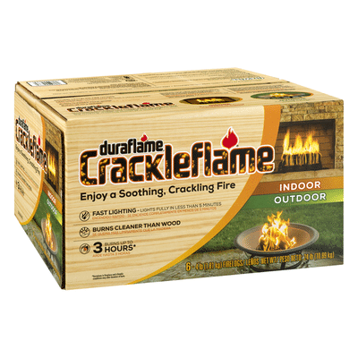 Duraflame Crackleflame® 4lb 3-hr Indoor / Outdoor Firelogs - 6pk