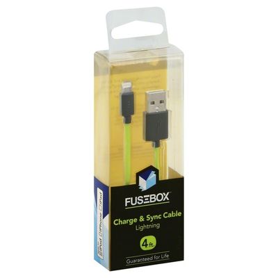 Fusebox Charge & Sync Cable, Lightning, 4 Foot