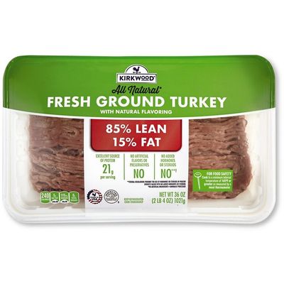 Kirkwood 85% Lean 15% Fat Fresh Ground Turkey