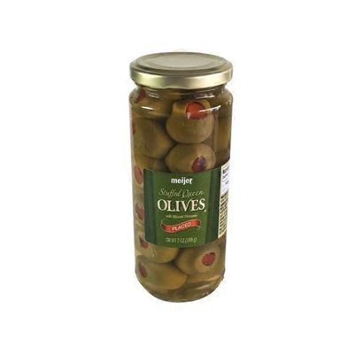 Meijer Queen Olives Stuffed With Minced Pimiento Placed