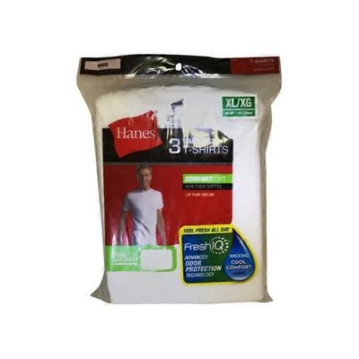 Hanes Men's Extra Large Tagless White T-Shirts