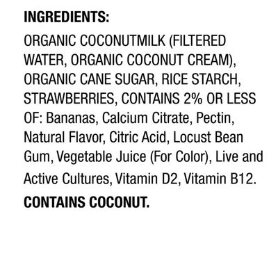 So Delicious Dairy Free Coconut Milk Strawberry Banana