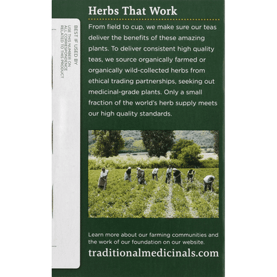 Traditional Medicinals Organic Raspberry Leaf Herbal Tea, Caffeine Free