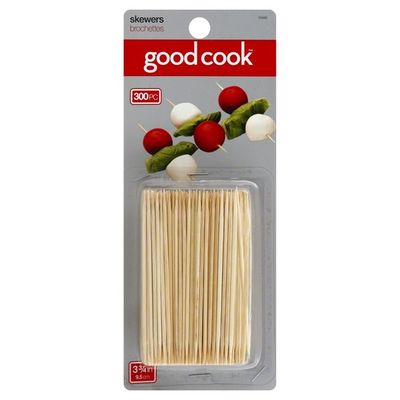 GoodCook Skewers, 3.75 Inch, 300 Piece, Blister Pack