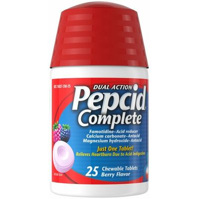 Pepcid Complete Acid Reducer + Antacid Chewable Tablets, Berry