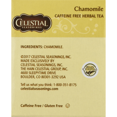 Celestial Seasonings Chamomile Caffeine Free Herbal Tea Bags
