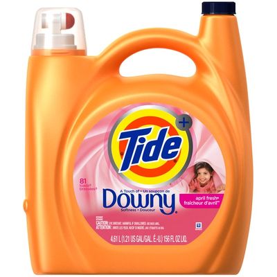 Tide He Turbo Clean Plus Downy April Fresh Scent Liquid Laundry Detergent 156 Fluid Ounces 81 Loads Laundry 156 Fl Oz Instacart