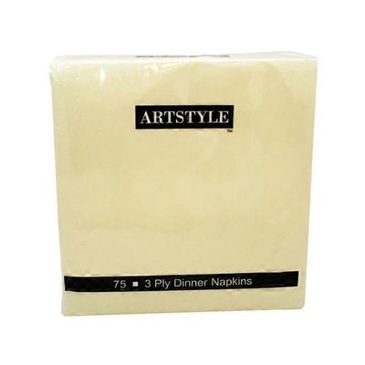 First Street Artstyle Ivory 3 Ply 15x15 Napkin