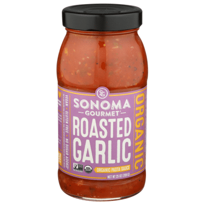 Sonoma Gourmet Pasta Sauce Organic Roasted Garlic 25 Oz Instacart