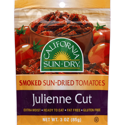 California Sun Dry Smoked Julienne Cut Sun-Dried Tomatoes